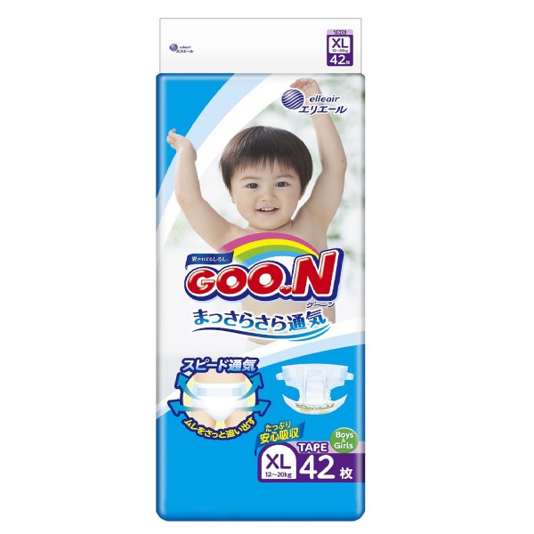 Sauskelnės GOO.N XL 12-20 kg 42 vnt.
