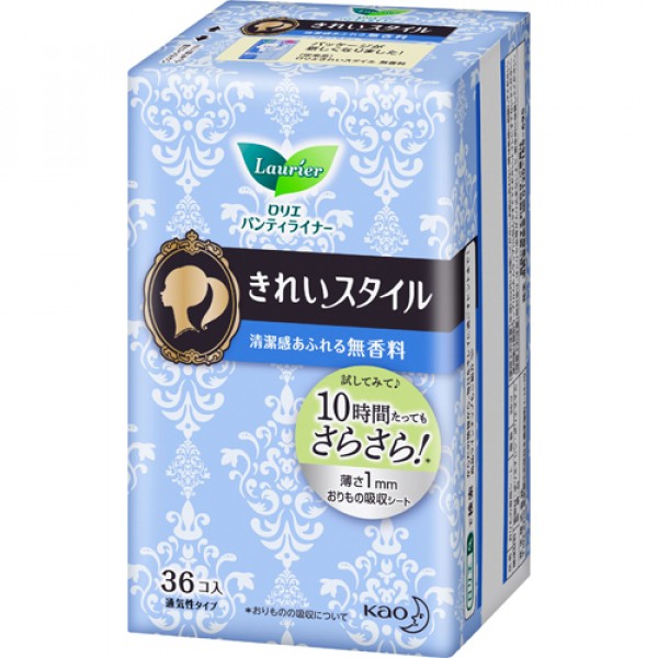 "Laurier" Panty Liners Fragrance-Free, 14 cm, Beautiful Style, 36 psc Without Wings